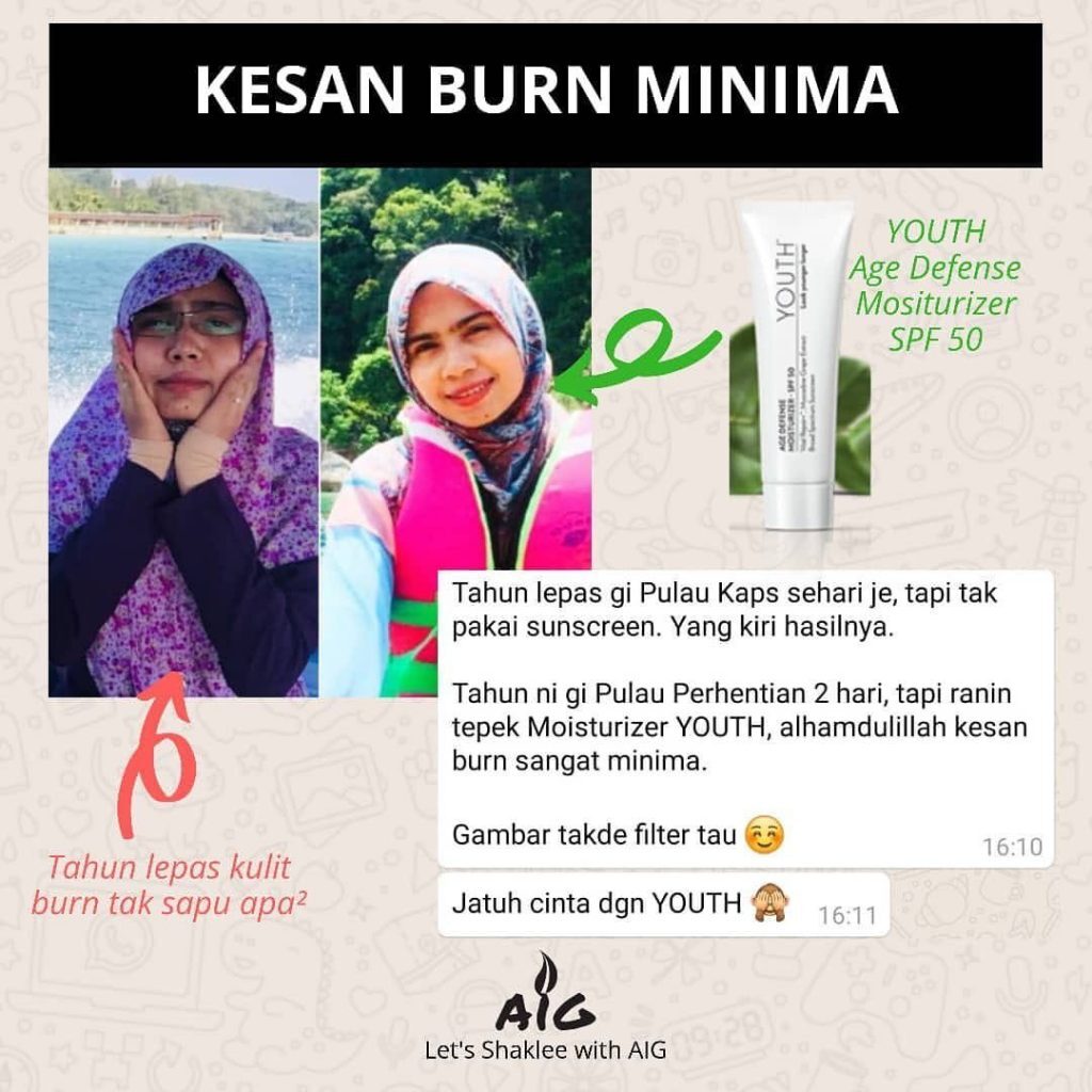 Kesan Burn Minima Youth Age Defense Mositurizer SPF 50
