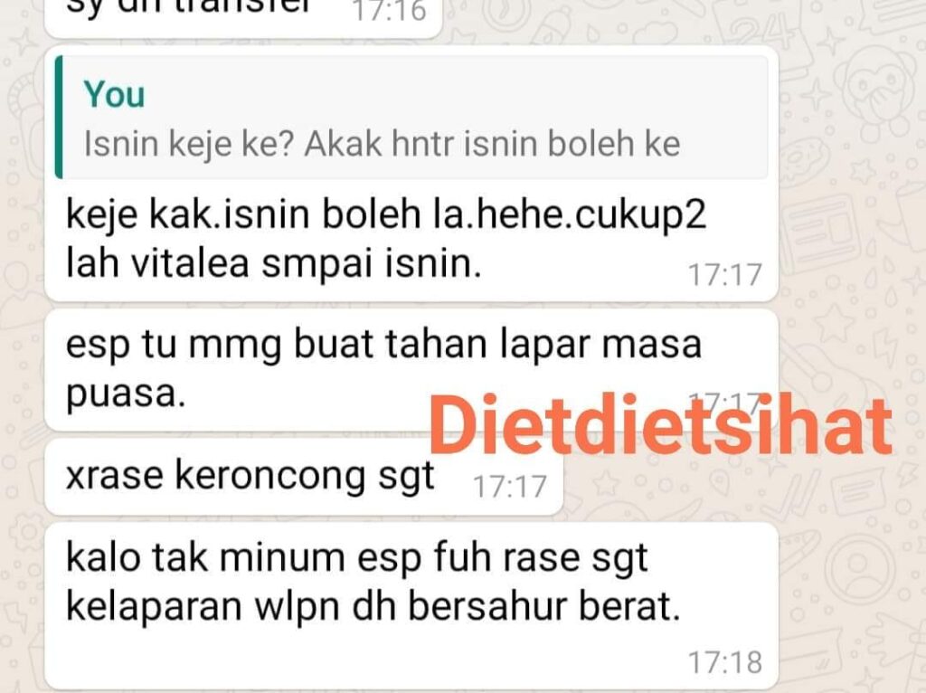 rasa kelaparan esp shaklee