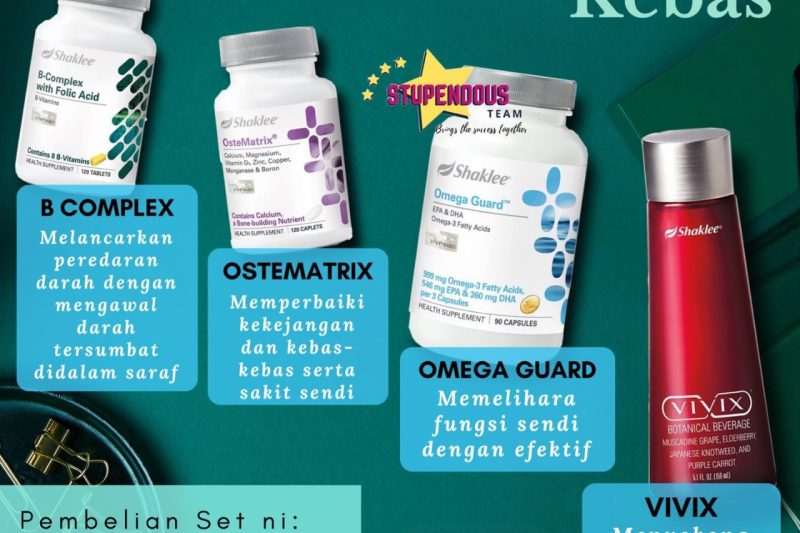 Set Sendi Premium Shaklee – Pendekatan Holistik Untuk Kesihatan Ibu Bapa