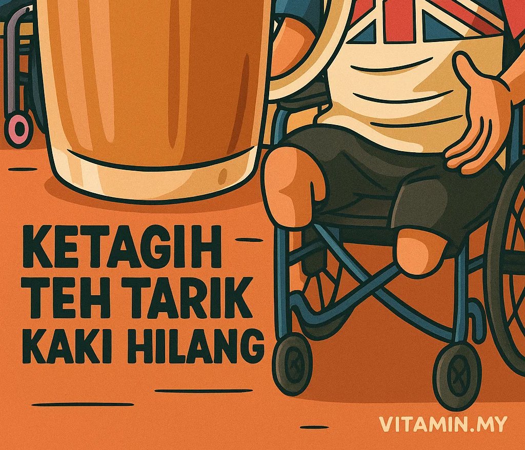 teh tarik kaki hilang